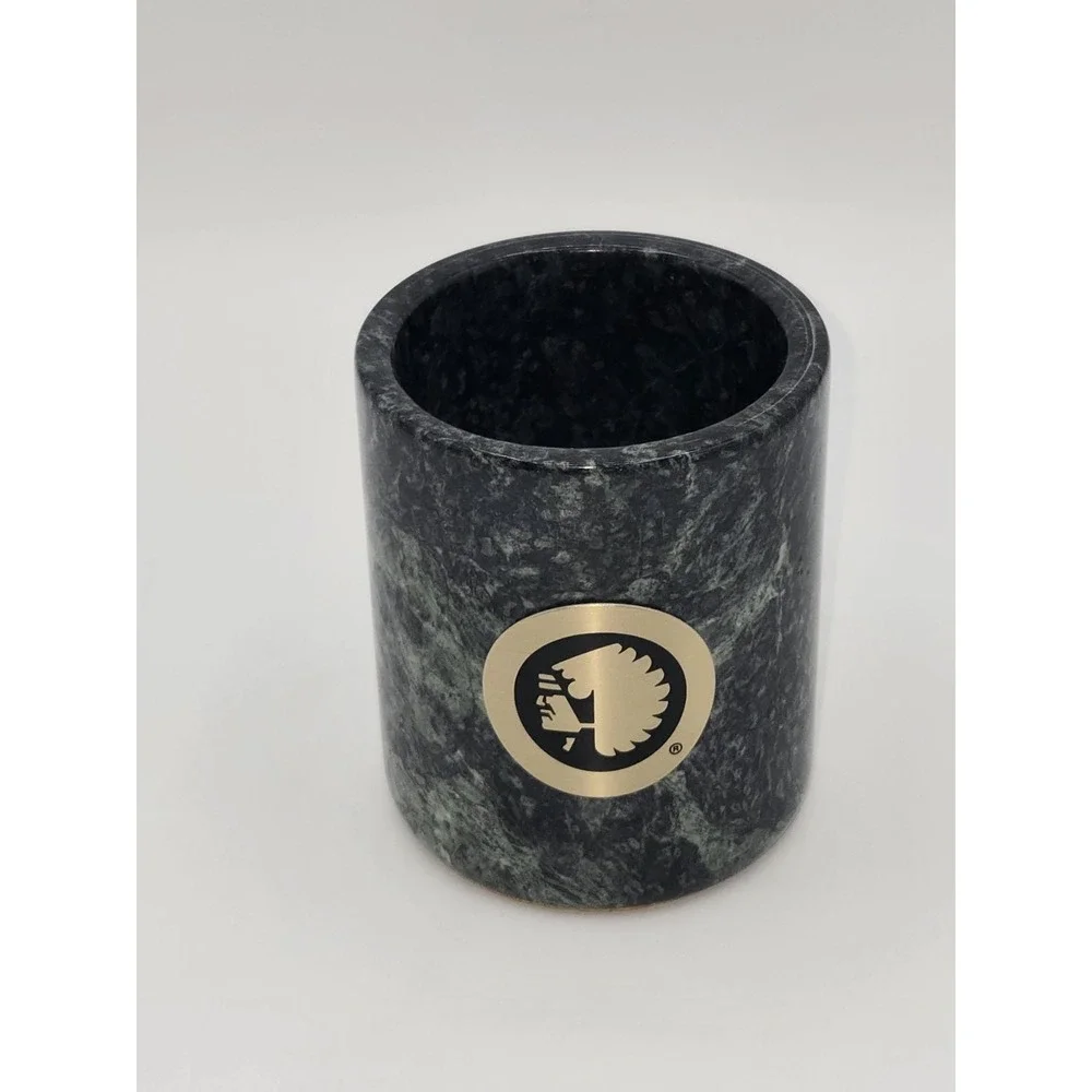 Conestoga Innovations Polished Green Stone Desk Pen Cup 3 5/8